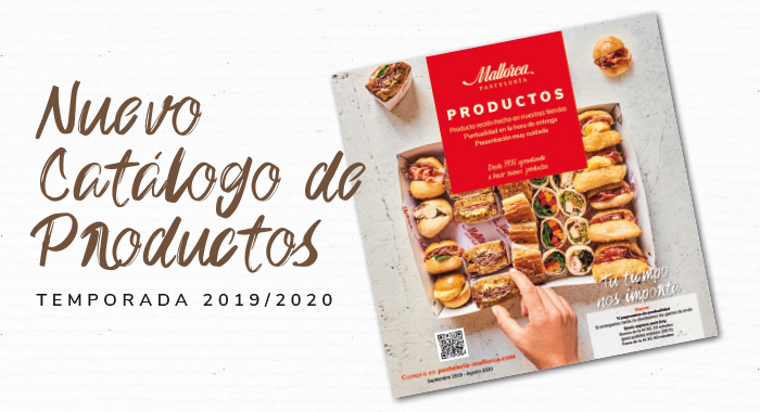 Portada del Catálogo de productos 2019/20 de Pastelería Mallorca